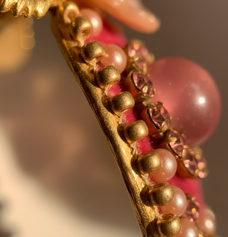 Orecchini Chic Fucsia and Gold